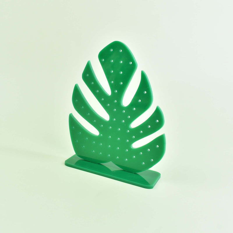 monstera leaf holder MONSTERA LEAF EARRING HOLDER – The Paper Dress