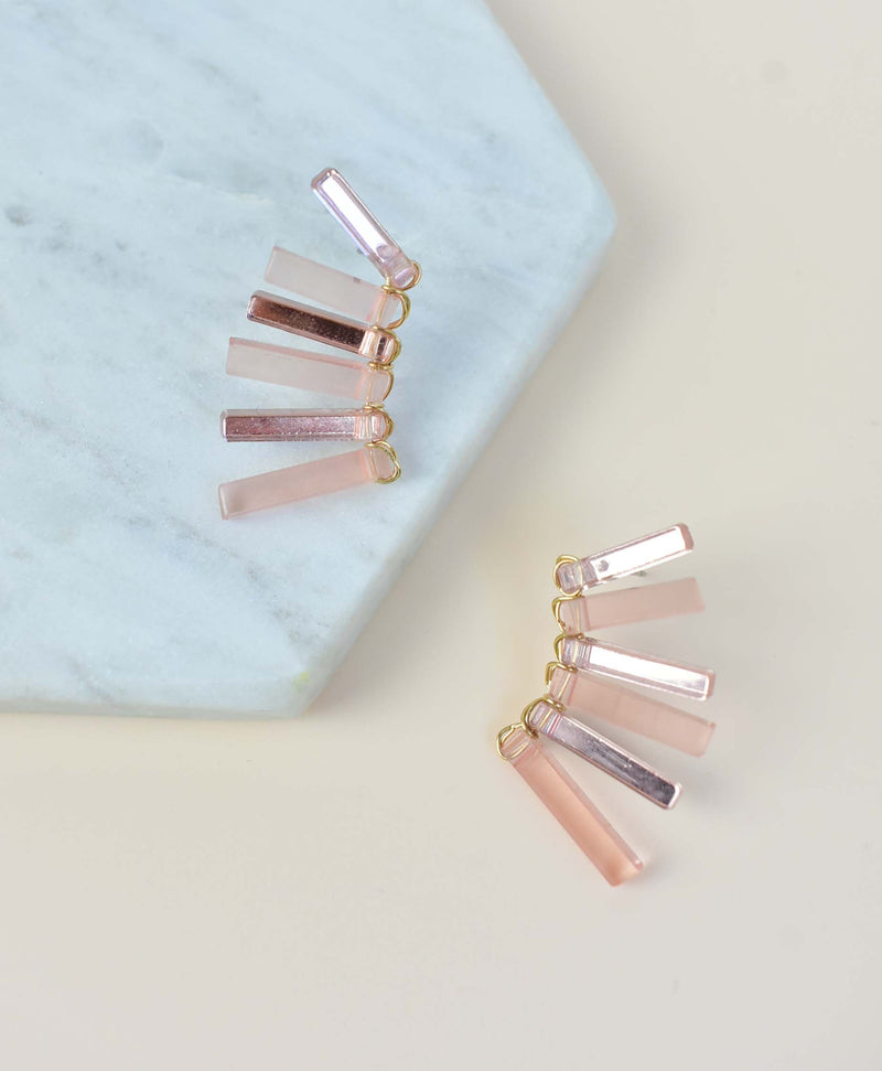ROSE GOLD WINGS EARRINGS The Paper Dress ROSE GOLD WINGS EARRINGS The Paper Dress