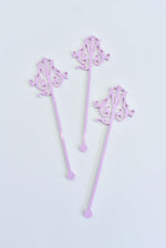 MONOGRAM ACRYLIC SWIZZLE STICK