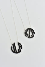 ACRYLIC MONOGRAM NECKLACE