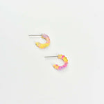 TIE DYE HOOP EARRINGS