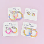 TIE DYE HOOP EARRINGS