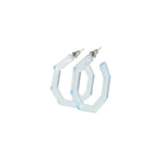 LIGHT BLUE TRANSPARENT HOOPS