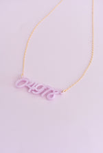 ACRYLIC NAMEPLATE NECKLACE