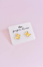 BUTTERFLY STUD EARRINGS