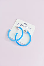 TURQUOISE HOOP EARRINGS