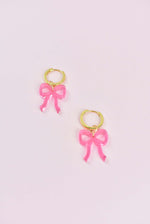 BOW CHARM HOOPS