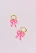 BOW CHARM HOOPS