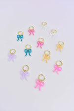 BOW CHARM HOOPS