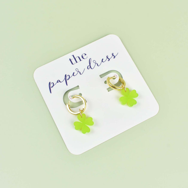 FOUR LEAF CLOVER CHARM HUGGIES