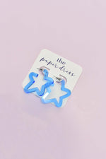 STAR HOOP EARRINGS