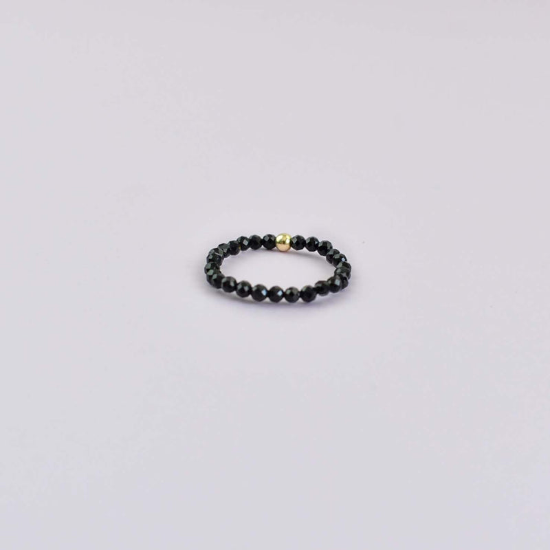 BLACK AGATE RING