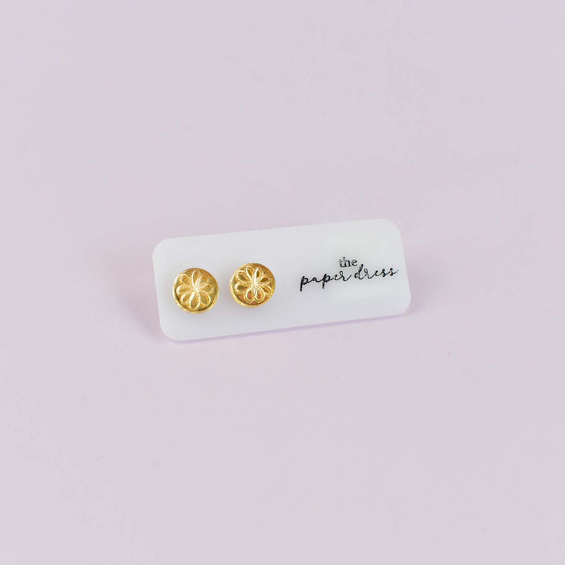 DOODLE FLOWER STUD EARRINGS