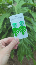MONSTERA STATEMENT EARRINGS