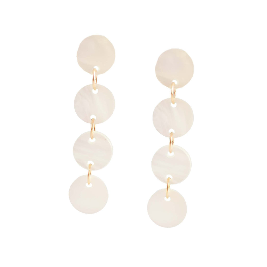 pearl bridesmaid statement earrings - pearly dangle earrings