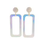 lightweight color changing statement earrings