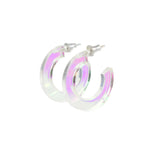 color changing clear hoop earrings 