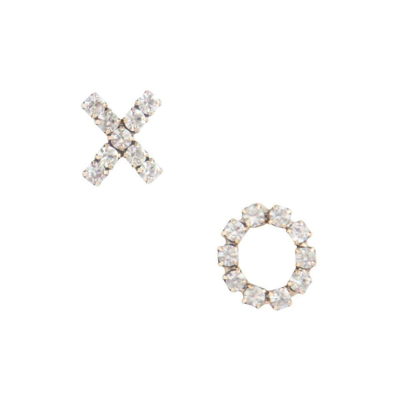 X O stud earrings - loren hope crystal jewelry 