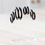 black hoop earrings - acrylic black hoops
