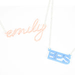 custom nameplate necklace | carrie SATC necklace 
