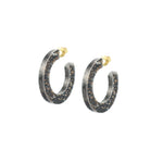 lightweight earrings - glitter hoop earring 