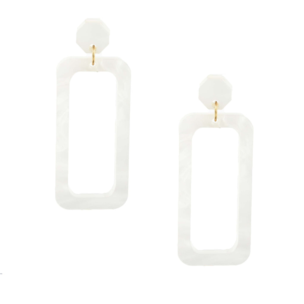 pearl decor drops - pearlescent statement earrings 
