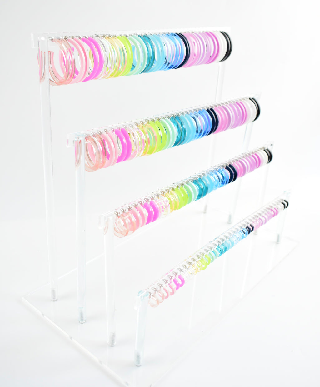 hoop rainbow - rainbow hoops - custom hoop earrings