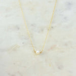 pearl pendant gold filled necklace