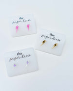colorful dainty studs - acrylic aesthetic earrings
