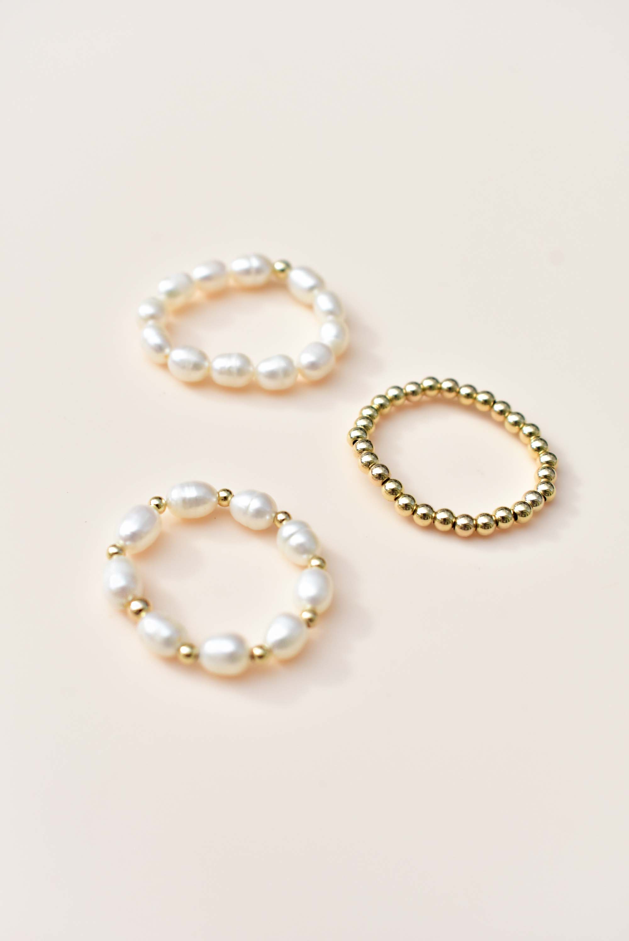 PEARL & GOLD RING STACK – The Paper Dress