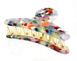 colorful tortoise shell French hair claw